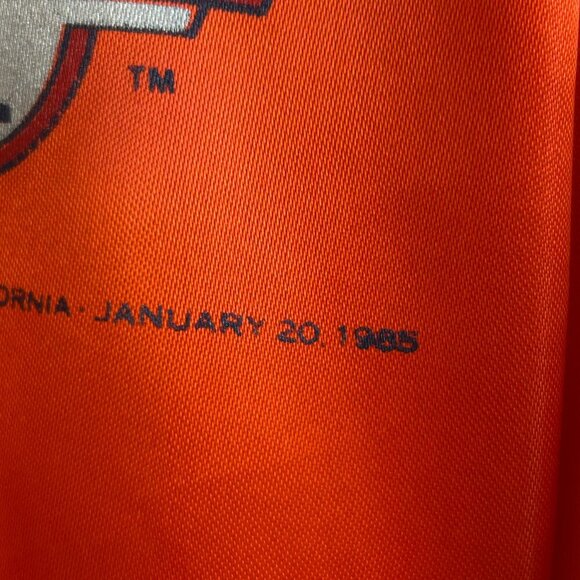 Chalkline Super Bowl XIX 1985 Miami Dolphins Satin Orange Jacket Size 18/20 - Picture 8 of 11